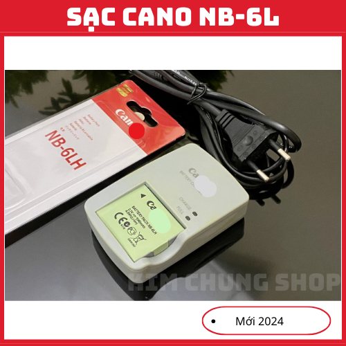 Sạc Canon NB-6L cho Canon PowerShot SX170, SX240, SX260, SX280, SX540, S90, S95.