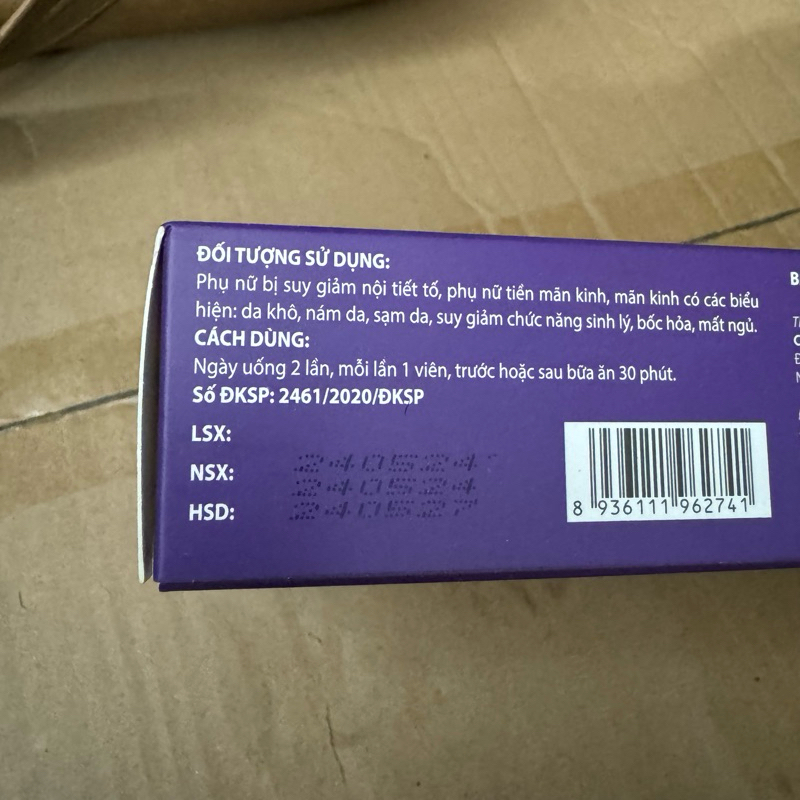 Viên uống nội tiết Sâm tố nữ mầm đậu nành - SÂM NGỌC NỮ QUEEN SPA -tăng nội tiết tố nữ ,đẹp da ,mờ nám [ Placenta Gold ]