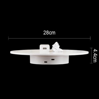   2 Size Tùy Chọn -Tặng Adapter  Bàn Xoay Chụp Ảnh Sản Phẩm Trưng Bày Xoay 360 Độ Đế Xoay Chụp Ảnh Và Quay Video Sản Phẩm 