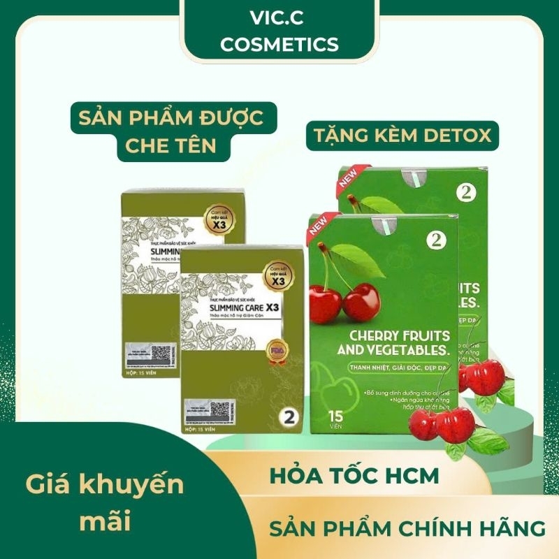 Thảo mộc giảm cân Slimming Care X3 loại mới 1 hộp 38 viên