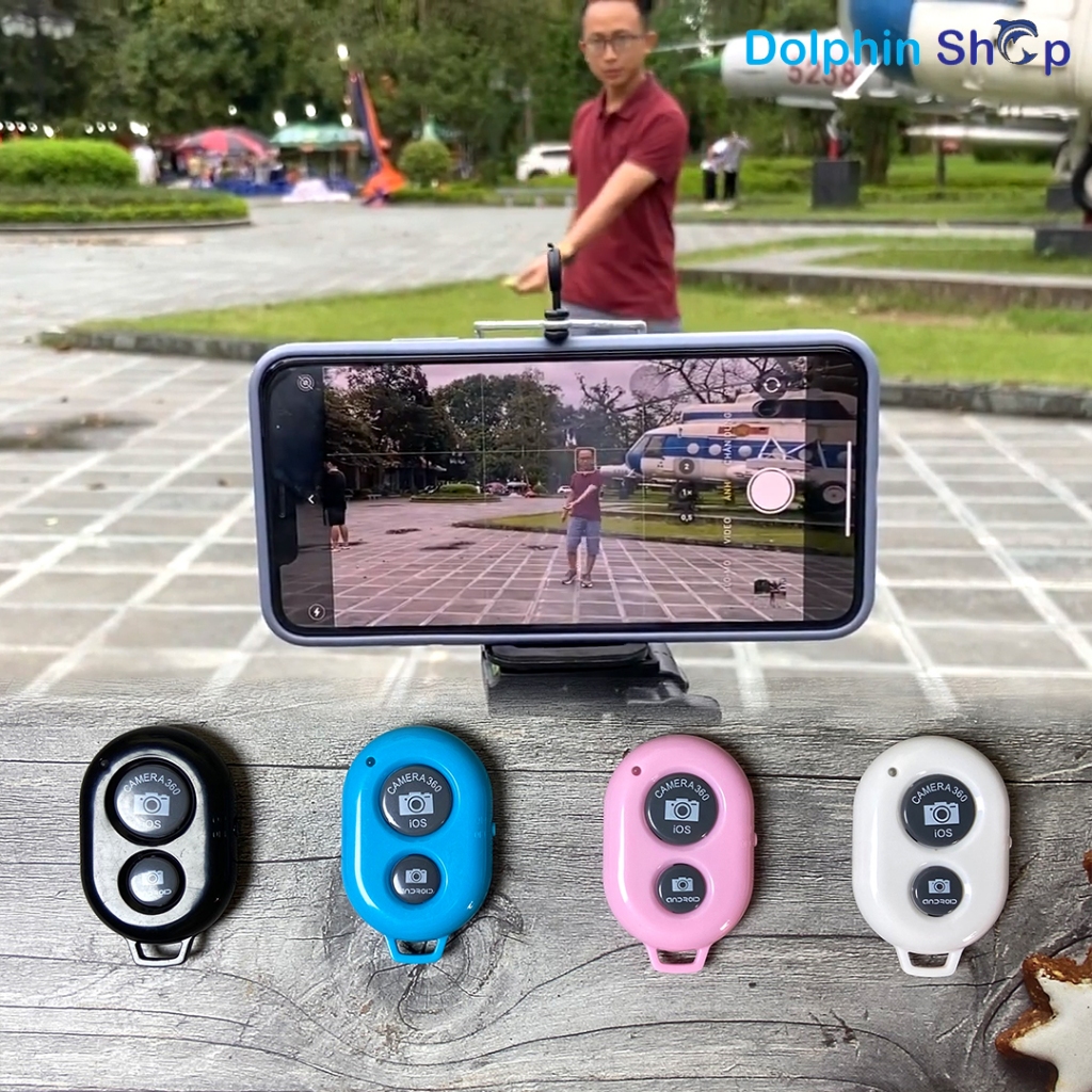 Remote Chụp Ảnh, Quay Video Từ Xa Qua Bluetooth Cho Điện Thoại, Máy Tính Bảng