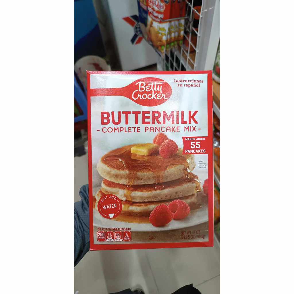 (Chia lẻ) Bột Bánh Pancake Vị Bơ Sữa Buttermilk hiệu Betty Crocker hộp 1,04Kg