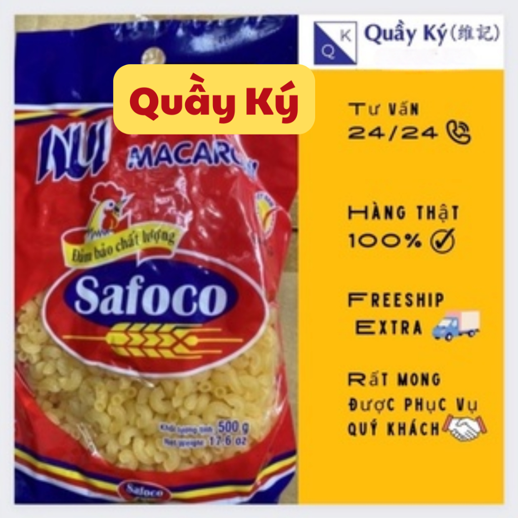 Nui Chữ C Safoco 500g