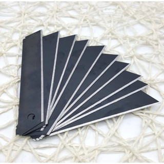  Lưỡi dao rọc giấy đen chống rỉ VAU LS+ cao cấp  0.5x18x100mm  tép 10 lưỡi 