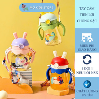  Bình tập hút cho bé  CHỐNG SẶC  bình uống nước cho bé bình nước chống sặc cho bé có tay cầm xinh xắn - Mỡ Kids Store 