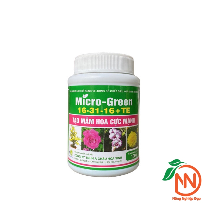 Phân Bón NPK 16-31-16 Micro Green 100g - Phân Bón Chuyên Kích Hoa