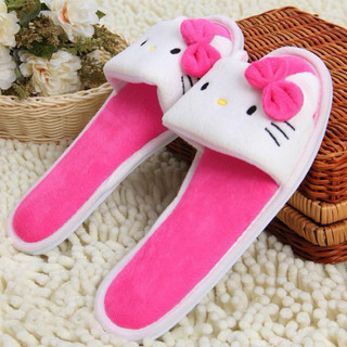 🌸𝐓𝐀̣̆𝐍𝐆 𝐐𝐔𝐀̀🌸 Dép bông mịn đế cao su HELLO KITTY - DORAEMON
