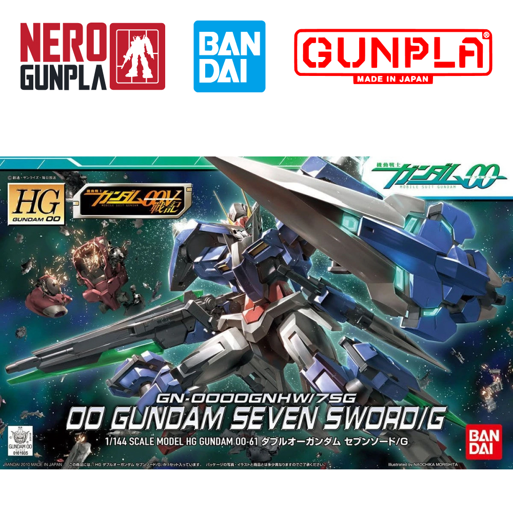 Mô Hình Lắp Ráp Bandai Gunpla HG 00 1/144 00 Gundam Seven Sword/G