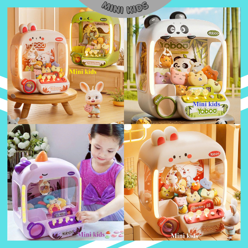  Máy gắp thú mini máy gắp thú bông sẵn XU tặng kèm nhiều phụ kiện ... có nhạc có đèn cho bé vui chơi quà tặng cho bé 