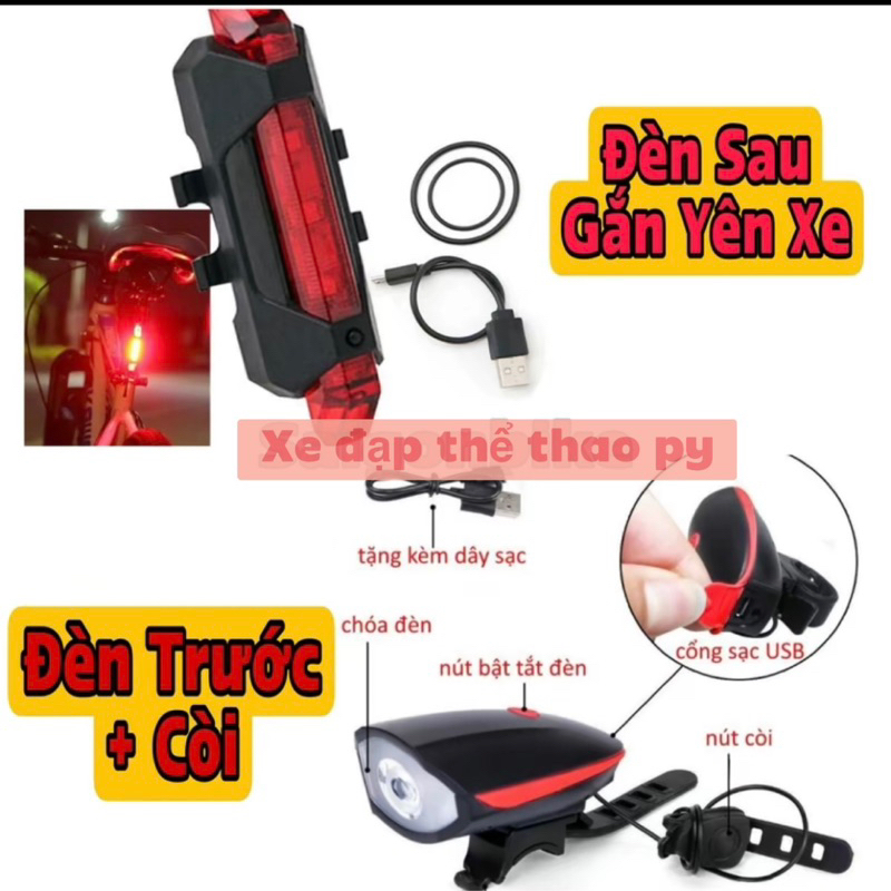 đèn và còi dành cho xe đạp
