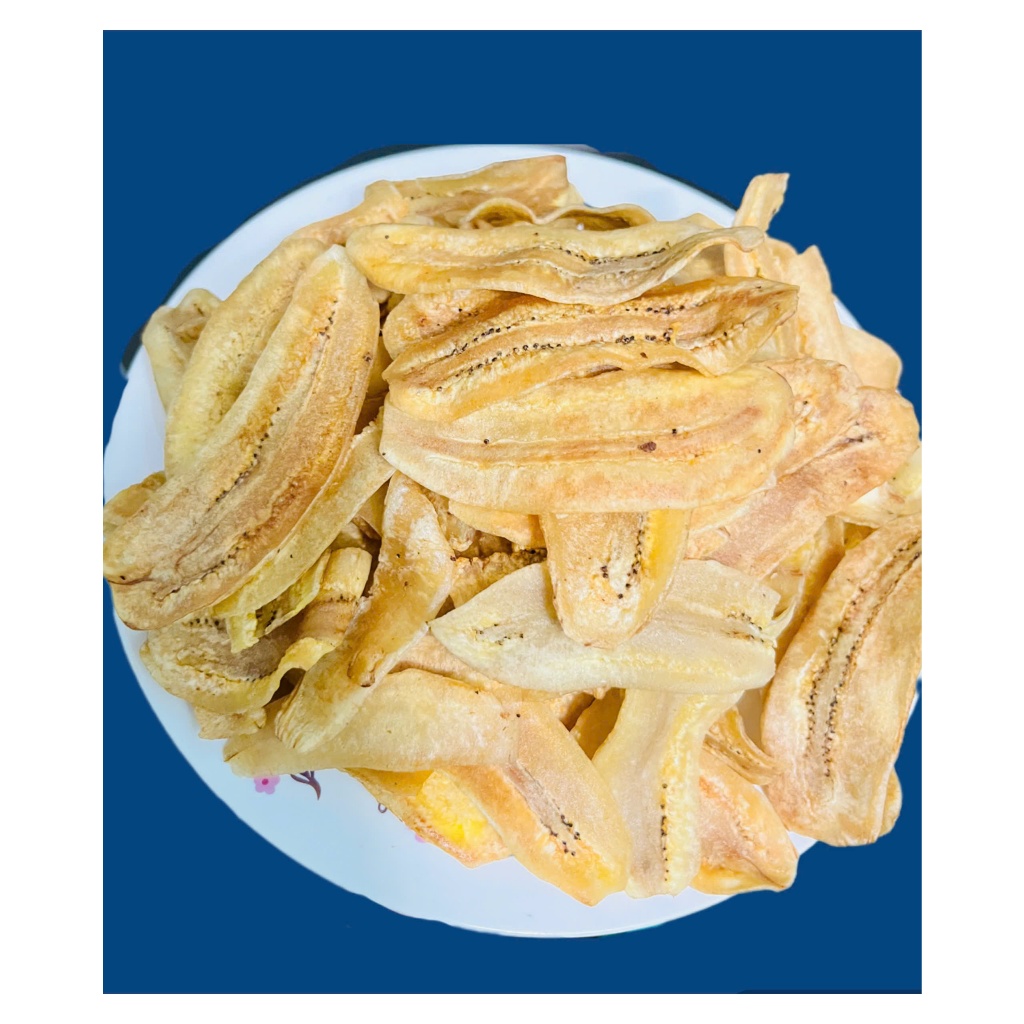 Chuối Xiêm Xanh Không Đường Đồ Ăn Vặt siêu ngon vị ngọt tự nhiên của chuối [Túi Zip 250gr/500gr/1kg]