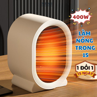 Máy Sưởi Mini Để Bàn có tấm lưới cách nhiệt an toàn, Quạt Sưởi Ấm Mini Hồng Ngoại Tiện Lợi Bảo Hành 6 Tháng