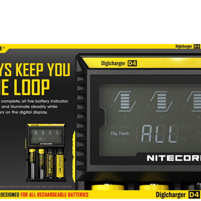SẠC 4 PIN THÔNG MINH NITECORE D4