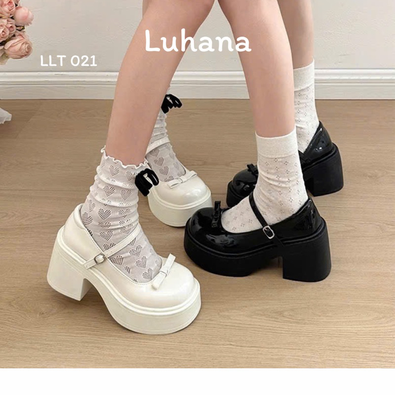 Giày nữ giày lolita nữ thời trang đế cao phong cách ulzzang mary jane hiện đại trẻ trung. Ms: LLT 02