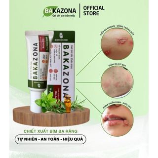Gel bôi đa năng Bakazona hỗ trợ làm sạch da, ngăn ngừa là làm mát da khi bị viêm da, ngứa ngáy, mụn nhọ 10gr