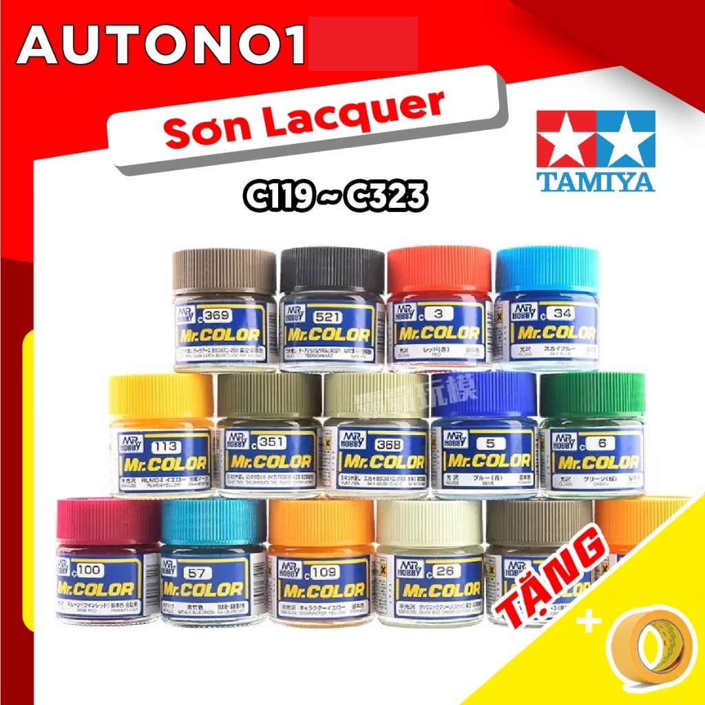 Lacquer ( c119 ~ c323) sơn mô hình Mr. hobby - Mr. color