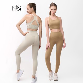 Set Đồ Tập Yoga Luxury Hibi Sports H138, Áo Bra Khoét Lưng Tam Giác, Kèm Mút Ngực