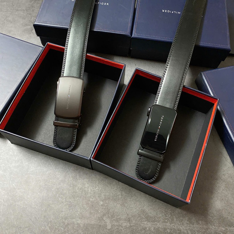 Nịt nam tommy da thật hàng đẹp ( fullbox + túi giấy)