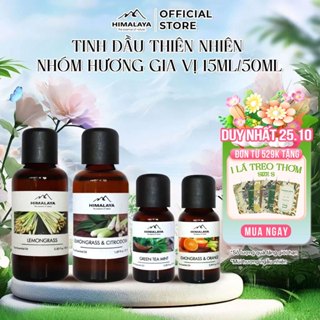 Tinh dầu thiên nhiên Himalaya nhóm hương gia vị tạo sự thư thái và thanh lọc không khí 15ml/50ml