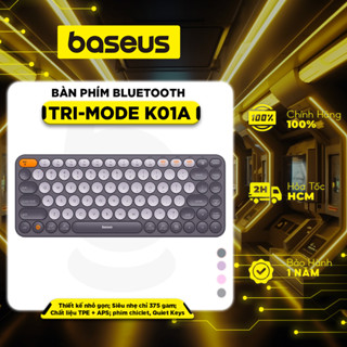 Bàn phím Bluetooth Baseus Tri-Mode K01A K01B cho Laptop Macbook iPad