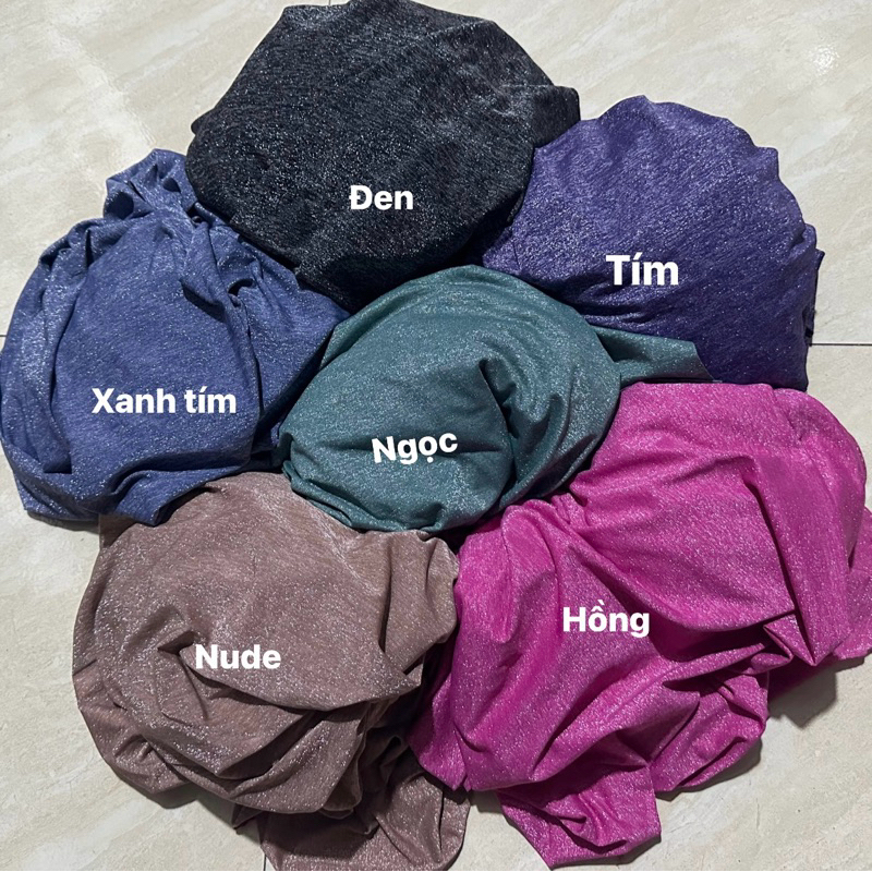 Vải thun nhũ lấp lánh co dãn 4chiều may áo, đầm body