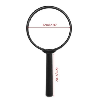 Kính lup đen mini 60mm phóng to cầm tay, kiếng lúp bỏ túi phóng đại 5x soi đọc sách báo sửa chữa thí nghiệm cho học sinh