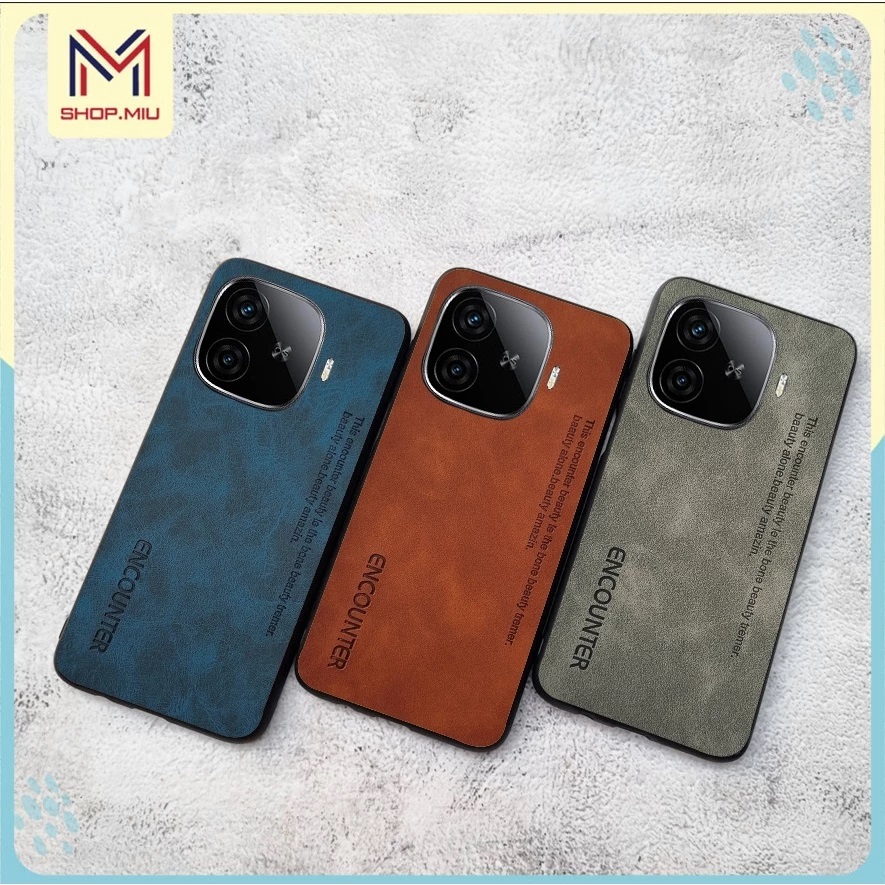 Ốp da lộn mịn Vivo iqoo Z9 (China) , iqoo Z9 TurBo plus , Z9X ốp lưng vivo chống sốc bảo vệ camera