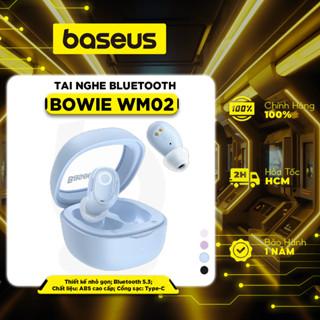 Tai nghe Bluetooth True Wireless Baseus Bowie Wm02 bluetooth 5.3 25h sử dụng App điều khiển