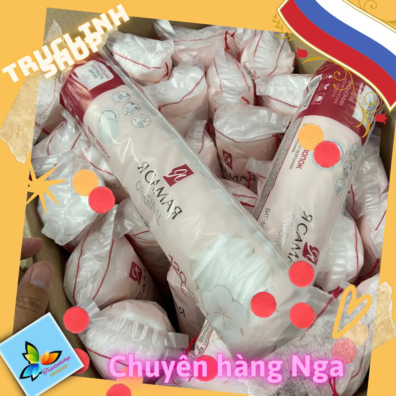Bông tẩy trang YA SAMAYA Nga cây 120 miếng tôi là nhất cotton