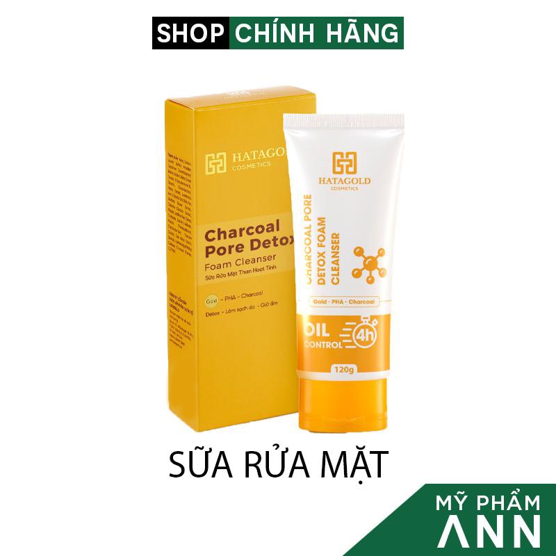 Sữa Rửa Mặt Than Hoạt Tính Hatagold Cosmetics Giá Sỉ Chính Hãng 120g