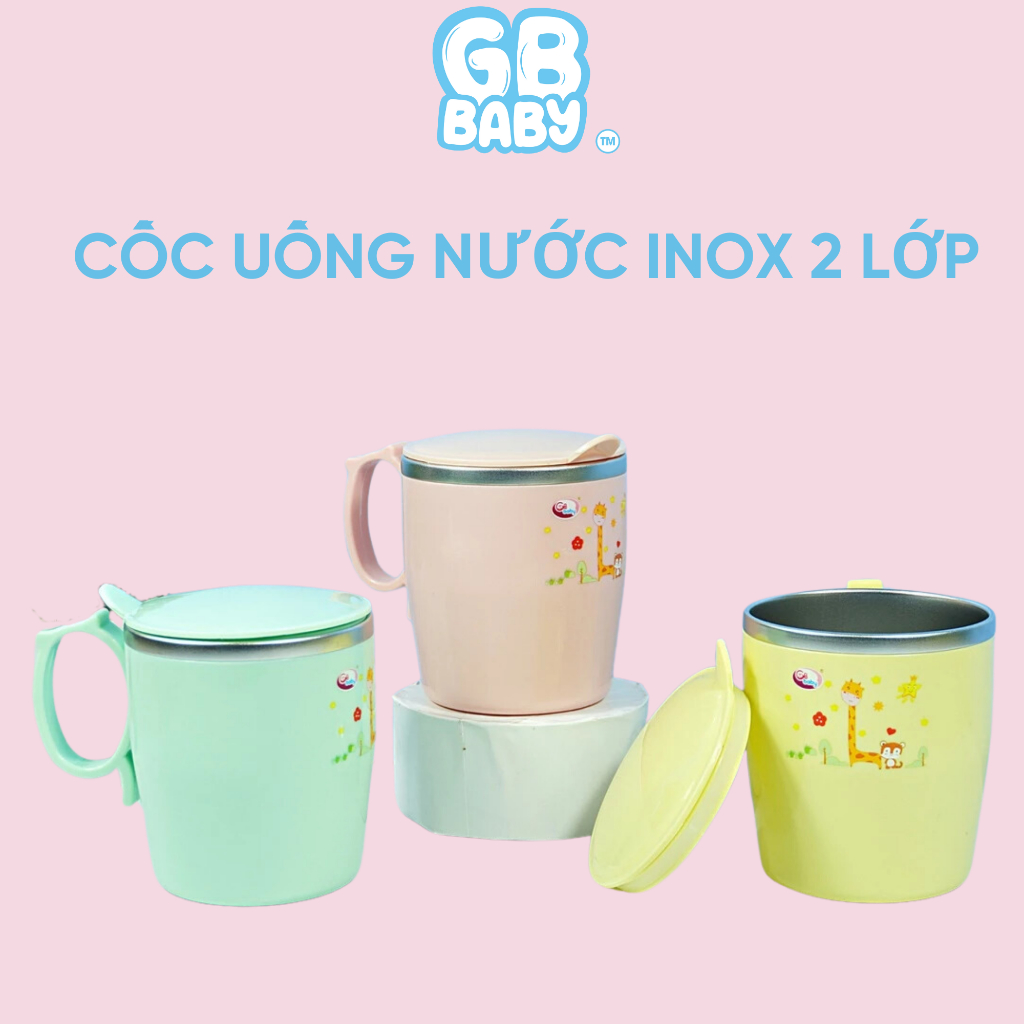 [GB-Baby Chính hãng] Cốc inox cách nhiệt Gb-Baby 300ml