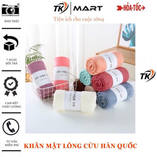Khăn mặt lông cừu Hàn Quốc - mềm mịn, siêu thấm hút