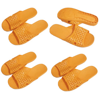 DÉP NHỰA DẺO TỔ ONG ÊM CHÂN NAM NỮ MÀU VÀNG 9999 ( ĐẾ MỎNG )