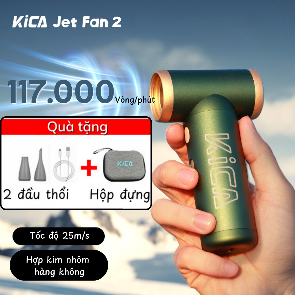 Quạt Kica Jetfan 2 thổi khí cầm tay