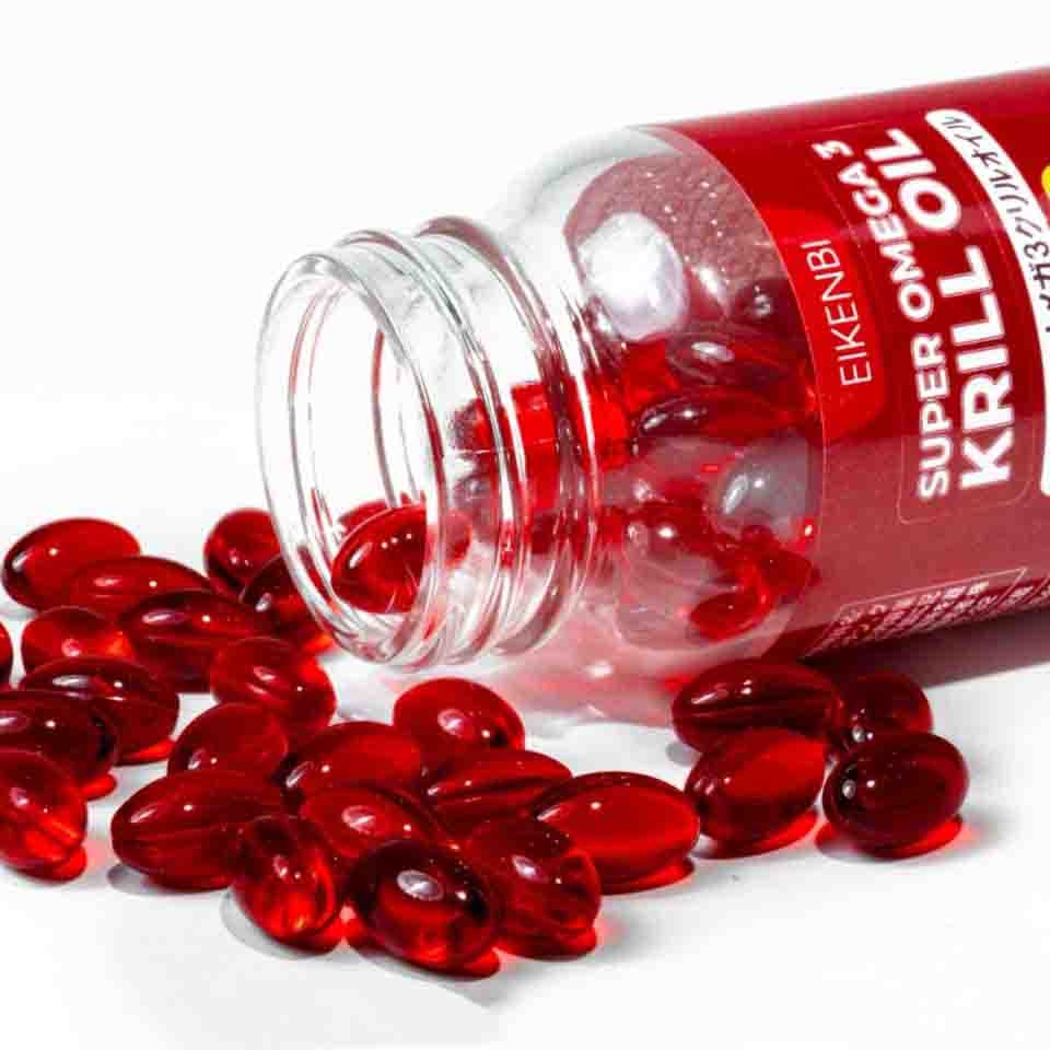 Viên uống Omega 3 nhuyễn thể Krill Oil Super Eikenbi 2000mg Hộp 60 viên - Nội địa Nhật