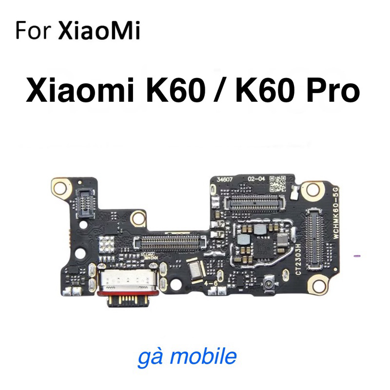 Cụm sạc Xiaomi Redmi K60 / k60 Pro / cụm chân sạc xiaomi redmi k60 / cụm chân sạc xiaomi redmi k60 p