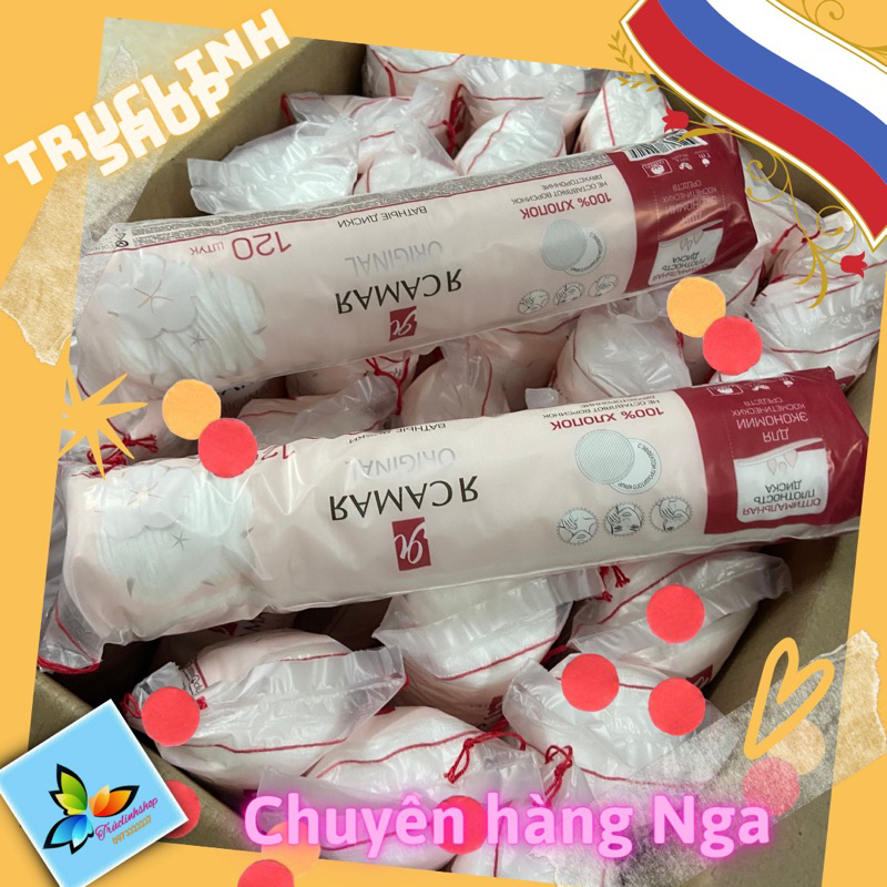 Bông tẩy trang YA SAMAYA Nga cây 120 miếng tôi là nhất cotton