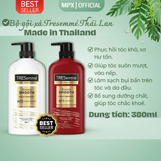 Cặp dầu gội và xả Tresemme Thái Lan 370ml ngăn ngừa rụng và bổ sung dưỡng chất cho tóc - MPX