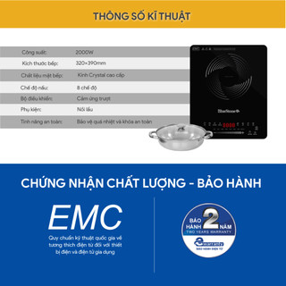Bếp Từ Đơn BlueStone ICB-6725 2000W