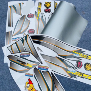 Combo Tem Wave S + Decan Bạc Dán 2 Cánh Yếm Dán Cho Xe Wave 50/100/110