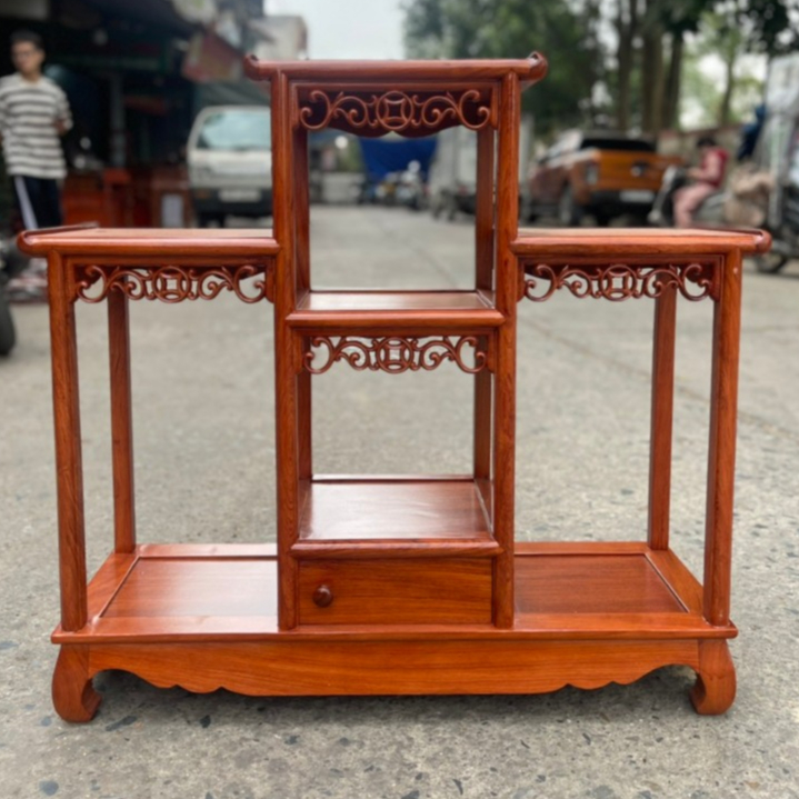 Kệ tam sơn thùng tam sơn thùng 2 tầng bục tam sơn thùng kê đồ trang trí nhà cửa gỗ hương
