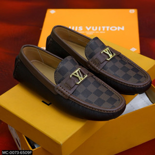 Giày Moca nam, Giày Lười Nâu Da Bò đế âm - Fullbox  MC0073