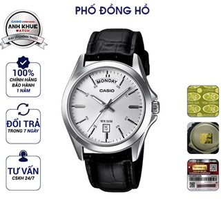Đồng hồ nam dây da Casio chính hãng Anh Khuê MTP-1370L-7AVDF