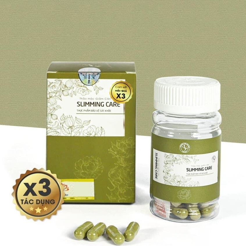 Viên Uống Thảo Mộc Giảm Cân Slimming Care X3 Chính Hãng Tặng Detox