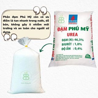Phân Đạm Phú Mỹ Ure , Chuyên Rau Màu Hoa Cây Cảnh, Phát Triển Cành Lá, Nảy Chồi, Giúp Cây Tăng Trưởng - 500G