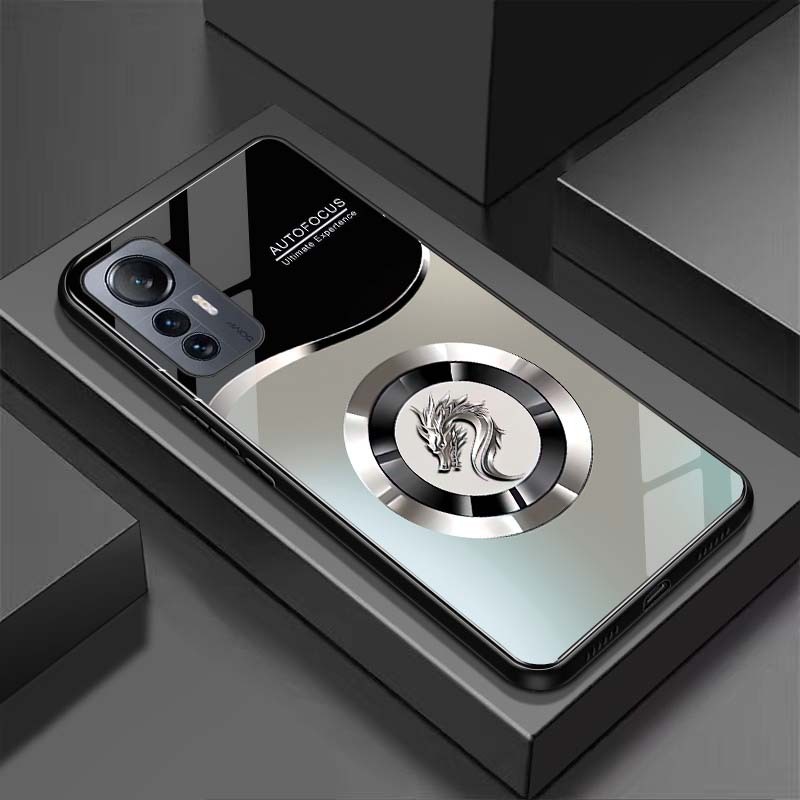 Ốp Lưng cho XIAOMI MI 12, MI 12X, MI 12 PRO Mặt lưng kính cường lực, cao cấp Họa tiết
