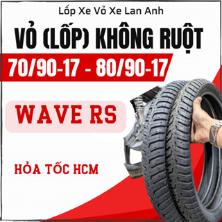 Vỏ lốp xe WAVE RS chính hãng, hoả tốc HCM - Cặp Vỏ Lốp Không Ruột Xe Máy