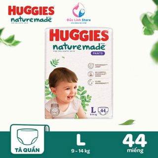 Tã quần cao cấp Huggies Nature Made hàng chính hãng size L 44 miếng