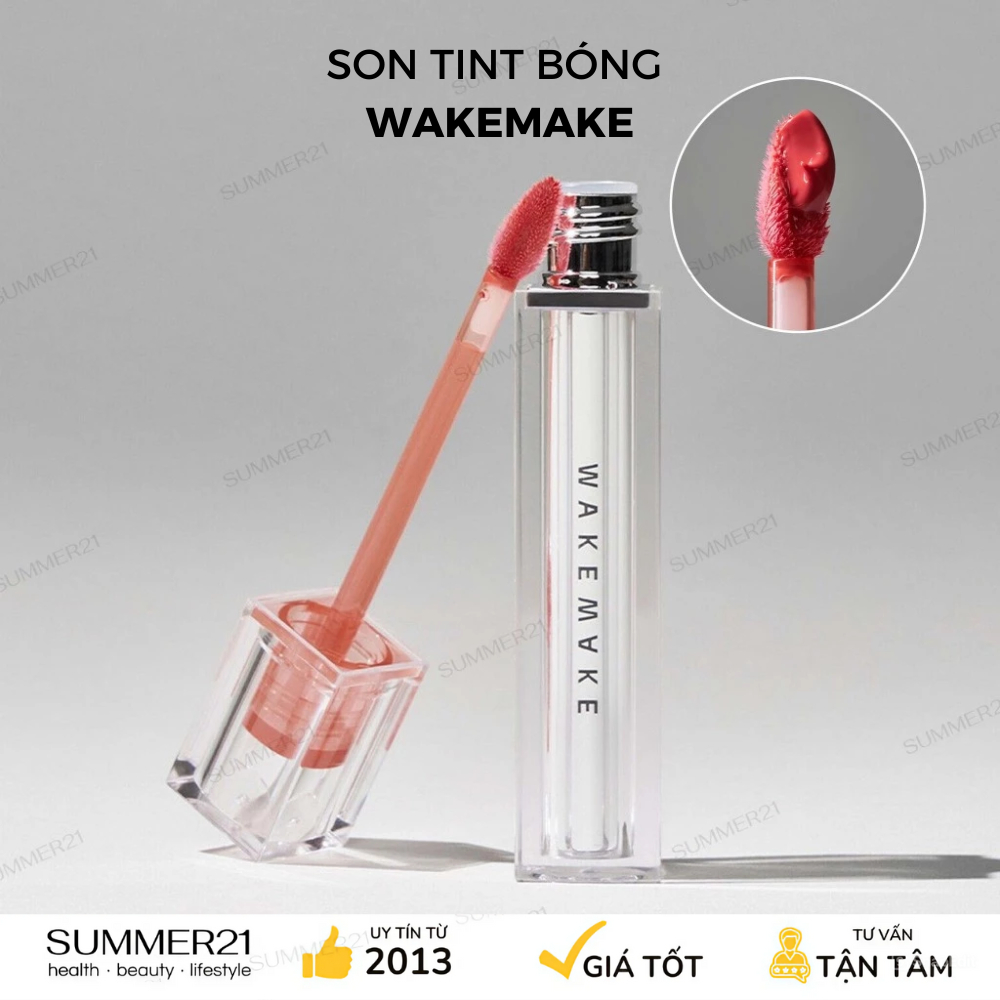 Son bóng WAKEMAKE DEWY GEL GLOW TINT