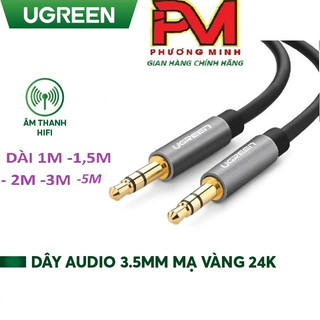 Dây loa 2 đầu 3.5mm dài 1m-5m cao cấp ugreen 10733 10734 10735 10736 10737_hàng chính hãng bảo hành 18 tháng